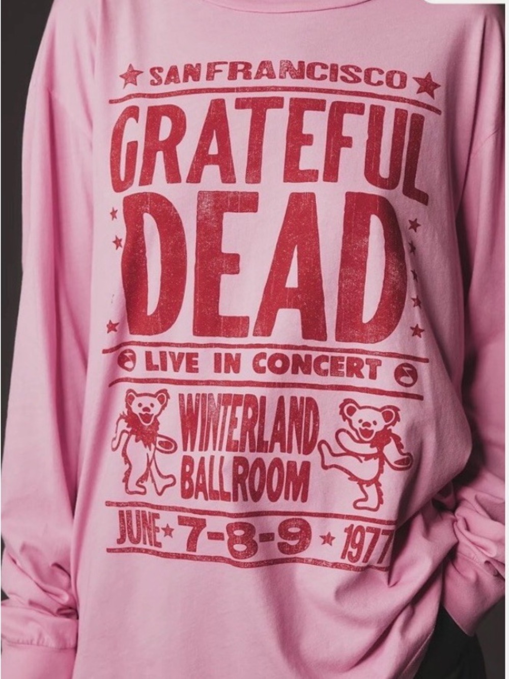 Anthropologie LETLUV Pink Crewneck Tee